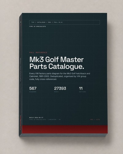 Golf mk3 master parts - vw,