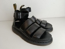 Ladies Dr. Martens Clarissa II Quad Sandals UK 6.5 EU 40 Leather Black 