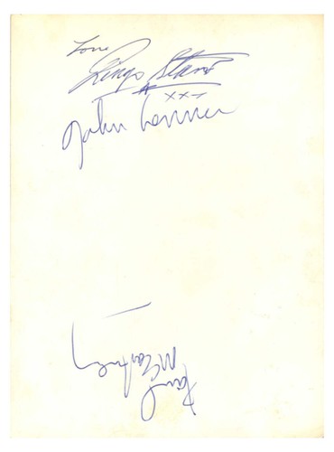 The beatles signed astrid - beatles,