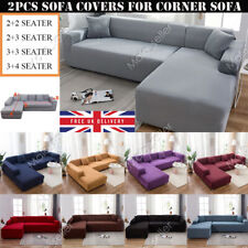 2x Stretch Sofa Covers Corner