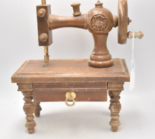 Vintage Wooden Toy Sewing Machine Display Piece – 24.5cm