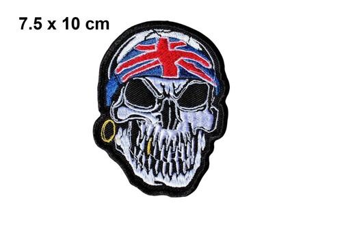 Skull with flag bandana - skull,