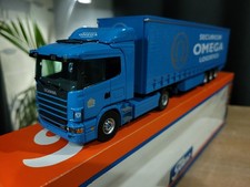 Tekno Scania 4 360 Securicor Omega Logistics Curtainside Nr. 66 UK Series.  Rare
