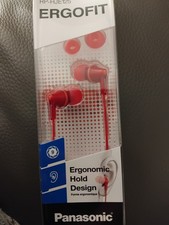 Panasonic RP- HJE125 Ergofit In-Ear Wired Headphones RED
