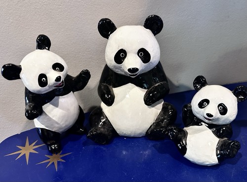Panda bear coin banks - panda,