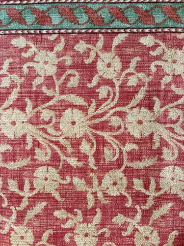 Vintage red gold green - red,