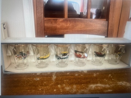 Vintage car shot glasses bnib - vintage,