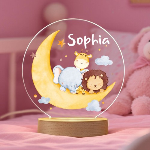 Personalised acrylic led - led, night