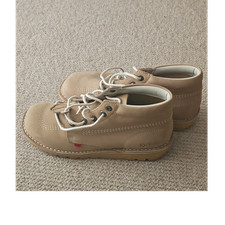 Kickers mens beige leather - beige,