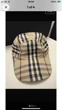 Vintage Burberry London Nova Check Hat Cap 