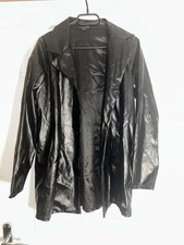 PrettyLittleThing PLT Women’s Black Faux Leather Jacket Size 8 Brand New No Tag