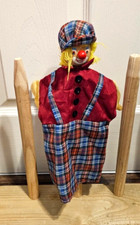 Vintage Clown Wooden Hand