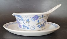 Vintage Figgjo Flint, Norway "Lotte" by Turi gravy / sauce boat & saucer 11 cm