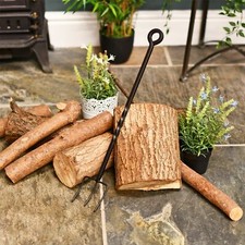 Black Fireside Fireside Toasting Fork With Looped Ring