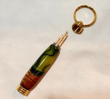 Hawaiian Koa inlay key ring