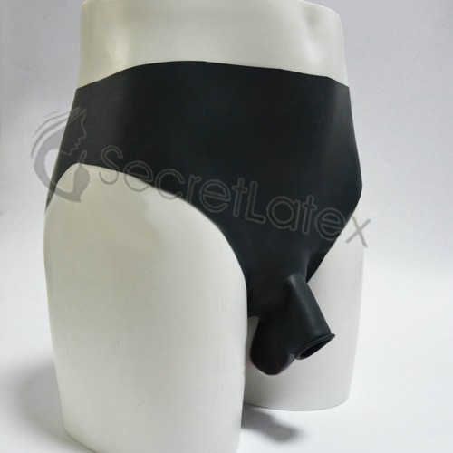 Black latex rubber male mens - male,