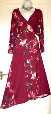 JOE BROWNS FLORAL PRINT JERSEY MIDI PARTY DRESS SIZE 20