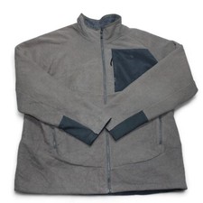 The North Face Full Zip Fleece Mens 2XL Sand Chest Pocket Thermal Warm Outdoors