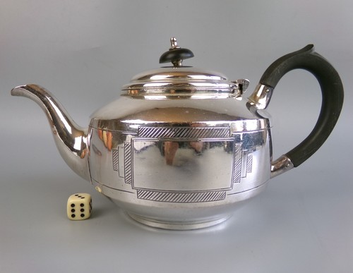 Silver plated teapot - teapot, pot