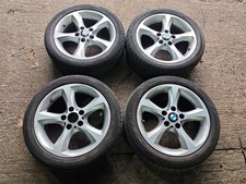 GENUINE BMW 17" ALLOY WHEELS & TYRES 5X120 1 SERIES MSPORT