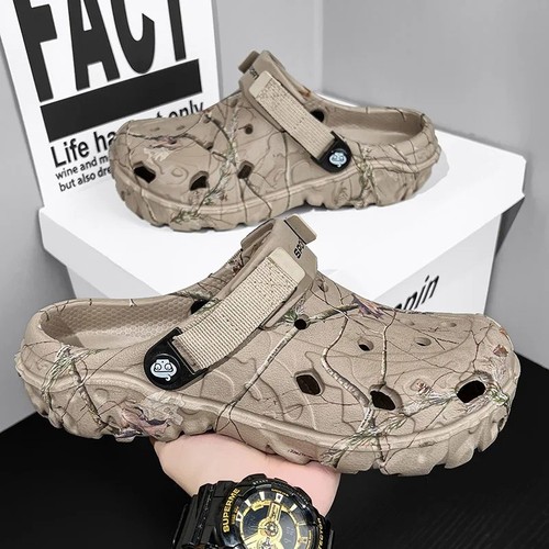 New men camo - slip-on, crocs