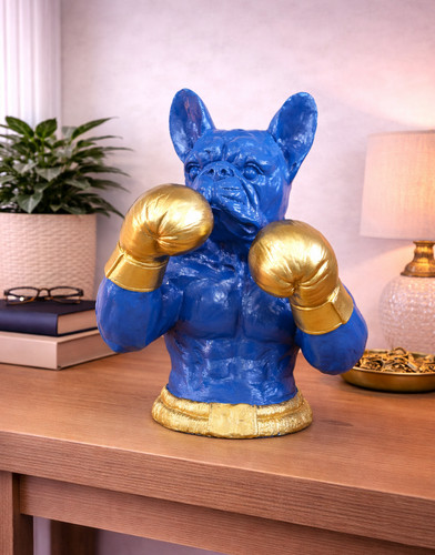 Blue french bulldog boxer - french,