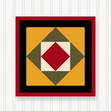 Barn Quilt Square, 8 Sizes, Outdoor & Indoor Wall Art, Home Decor, BQ085