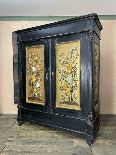 Vintage painted pine - painted, wardrobe