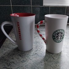 2 Starbucks Tall coffee Mugs 1