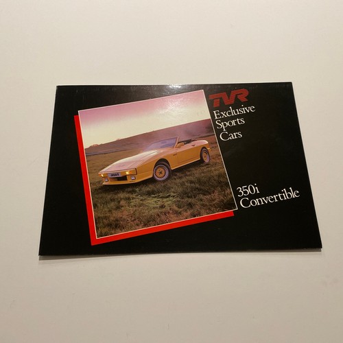 Tvr 350i brochure 1988 - brochure,