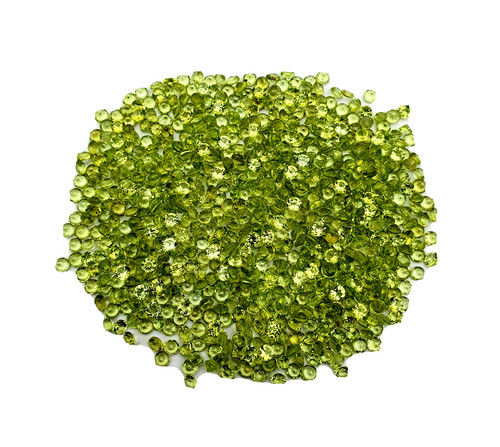 Natural peridot round cut - peridot,
