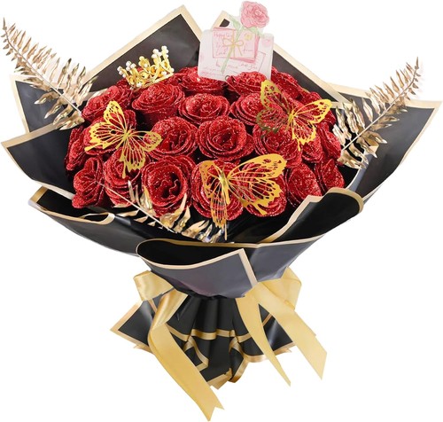 Pcs glitter roses - glitter,