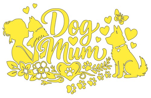 Dog mum paw - prints, and