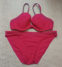 Panache Wired And Lightly Padded Pink Bikini Set UK Size Top 38DD Bottom 14