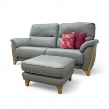 Furniture Village Ercol 'Enna' Large Sofa + Footstool L956 Leather RRP £3800 NEW
