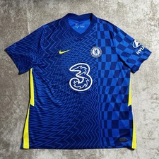 Chelsea FC Football Shirt Mens XXL 2XL Nike 2021/22 Home Original Blue UCL Win