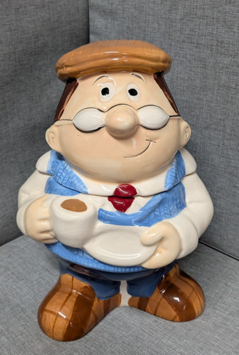 Tetley tea gaffer cookie jar - cookie,