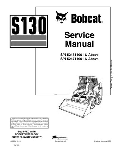 Bobcat 130 service - bobcat,