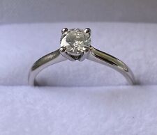 Natural Diamond Palladium Engagement ring 0.52 ct size O valued at £2100