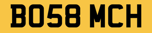 Mitch mich number plate for - mitch,