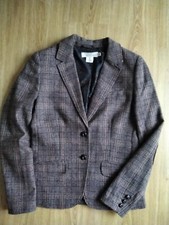 Ladies Brown tweed Jacket Size