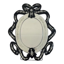 Venetian Black Ribbon Mirror