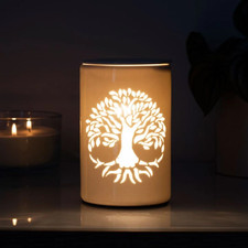 Tree of Life Ceramic Electric Wax Melter & Oil Burner with UK Plug