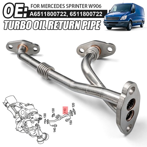 Turbo oil feed return - turbo, line