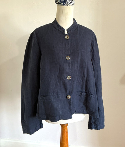 Kate barton boxy linen jacket - boxy,