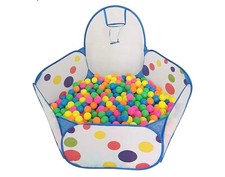 Kids Ball Pit, Indoor & Outdoor Play Tent Playpen Ball Pit Pool with Basketball 