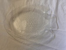 Fish Serving Platter Clear