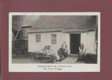 FRANCO-BRITISH EXHIBITION. THE IRISH VILLAGE. POSTCARD POSTED IN 1908.