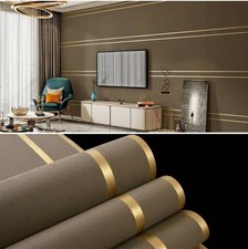 Nordic Striped Faux Suede