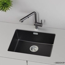 Single Bowl Undermount Black